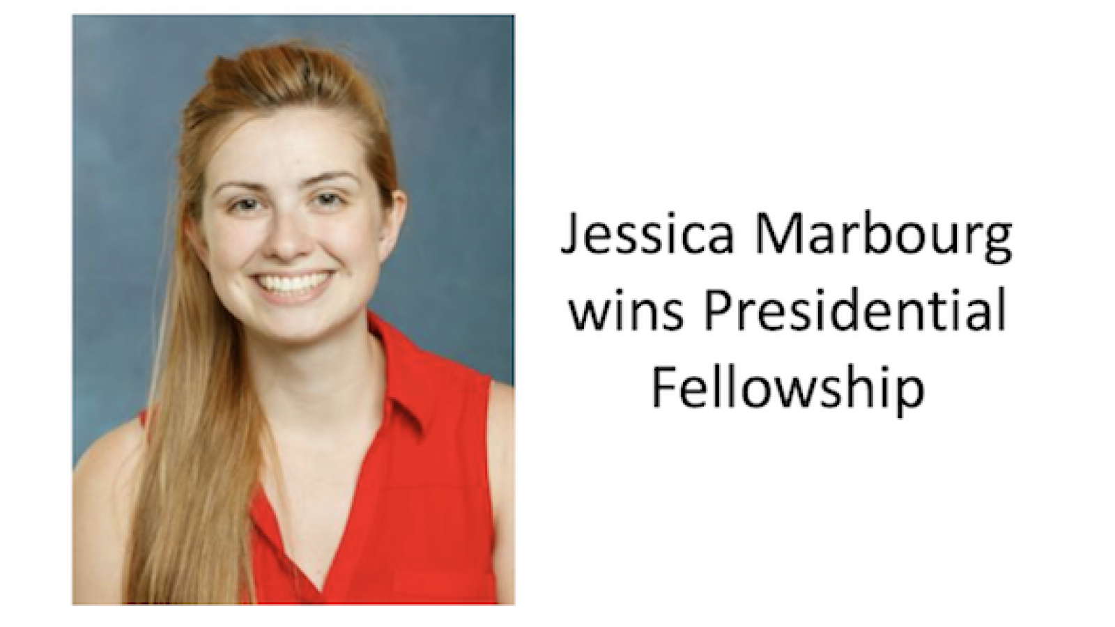Jess Marbourg wins presidential fellowship